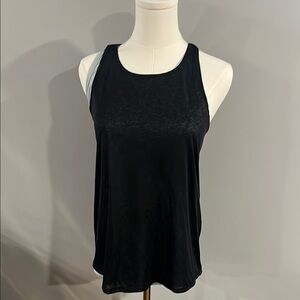 All in Motion Black and White Relaxed Tank Top